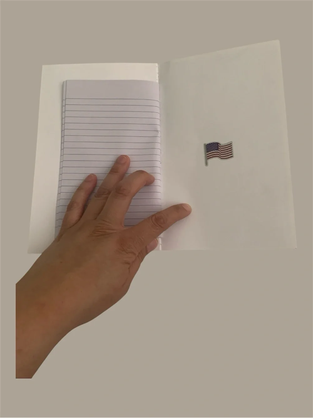 Handmade Patriotic Gnomes Lined Journal - USA Theme 4th of July Notebook 1 Set